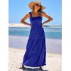 imageANRABESS Womens Summer Casual Long Maxi Beach Vacation Dresses Sleeveless Square Neck Flowy Tiered Sun Dress with PocketsRoyal Blue