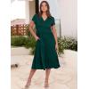 imageANRABESS Womens Summer Casual Short Sleeve V Neck Midi Dresses 2025 Spring Flowy Aline Tiered T Shirts Boho Beach DressDark Green