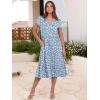 imageANRABESS Womens Summer Casual Short Sleeve V Neck Midi Dresses 2025 Spring Flowy Aline Tiered T Shirts Boho Beach DressFloral Blue