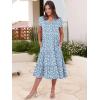 imageANRABESS Womens Summer Casual Short Sleeve V Neck Midi Dresses 2025 Spring Flowy Aline Tiered T Shirts Boho Beach DressFloral Blue