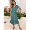 imageANRABESS Womens Summer Casual Short Sleeve V Neck Midi Dresses 2025 Spring Flowy Aline Tiered T Shirts Boho Beach DressGreen Blue Floral