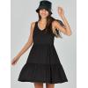 imageANRABESS Womens Summer Casual Tank Dress Sleeveless V Neck T Shirt Sundress Flowy Tiered Swing Mini Beach Vacation DressesBlack