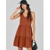 imageANRABESS Womens Summer Casual Tank Dress Sleeveless V Neck T Shirt Sundress Flowy Tiered Swing Mini Beach Vacation DressesBrick Red