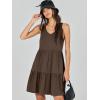 imageANRABESS Womens Summer Casual Tank Dress Sleeveless V Neck T Shirt Sundress Flowy Tiered Swing Mini Beach Vacation DressesCoffee