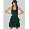 imageANRABESS Womens Summer Casual Tank Dress Sleeveless V Neck T Shirt Sundress Flowy Tiered Swing Mini Beach Vacation DressesDeep Green