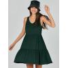 imageANRABESS Womens Summer Casual Tank Dress Sleeveless V Neck T Shirt Sundress Flowy Tiered Swing Mini Beach Vacation DressesDeep Green