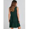 imageANRABESS Womens Summer Casual Tank Dress Sleeveless V Neck T Shirt Sundress Flowy Tiered Swing Mini Beach Vacation DressesDeep Green