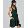 imageANRABESS Womens Summer Casual Tank Dress Sleeveless V Neck T Shirt Sundress Flowy Tiered Swing Mini Beach Vacation DressesDeep Green