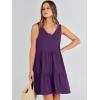imageANRABESS Womens Summer Casual Tank Dress Sleeveless V Neck T Shirt Sundress Flowy Tiered Swing Mini Beach Vacation DressesDeep Purple