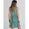 imageANRABESS Womens Summer Casual Tank Dress Sleeveless V Neck T Shirt Sundress Flowy Tiered Swing Mini Beach Vacation DressesGreen Floral