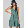 imageANRABESS Womens Summer Casual Tank Dress Sleeveless V Neck T Shirt Sundress Flowy Tiered Swing Mini Beach Vacation DressesGreen Floral