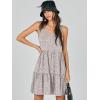 imageANRABESS Womens Summer Casual Tank Dress Sleeveless V Neck T Shirt Sundress Flowy Tiered Swing Mini Beach Vacation DressesKhaki Polka Dot