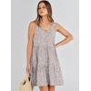 imageANRABESS Womens Summer Casual Tank Dress Sleeveless V Neck T Shirt Sundress Flowy Tiered Swing Mini Beach Vacation DressesKhaki Polka Dot