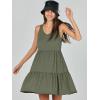 imageANRABESS Womens Summer Casual Tank Dress Sleeveless V Neck T Shirt Sundress Flowy Tiered Swing Mini Beach Vacation DressesOlive