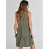 imageANRABESS Womens Summer Casual Tank Dress Sleeveless V Neck T Shirt Sundress Flowy Tiered Swing Mini Beach Vacation DressesOlive