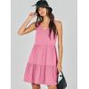 imageANRABESS Womens Summer Casual Tank Dress Sleeveless V Neck T Shirt Sundress Flowy Tiered Swing Mini Beach Vacation DressesPink