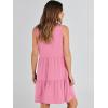 imageANRABESS Womens Summer Casual Tank Dress Sleeveless V Neck T Shirt Sundress Flowy Tiered Swing Mini Beach Vacation DressesPink