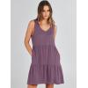 imageANRABESS Womens Summer Casual Tank Dress Sleeveless V Neck T Shirt Sundress Flowy Tiered Swing Mini Beach Vacation DressesPurple