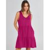 imageANRABESS Womens Summer Casual Tank Dress Sleeveless V Neck T Shirt Sundress Flowy Tiered Swing Mini Beach Vacation DressesRose