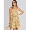 imageANRABESS Womens Summer Casual Tank Dress Sleeveless V Neck T Shirt Sundress Flowy Tiered Swing Mini Beach Vacation DressesYellow Floral