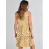imageANRABESS Womens Summer Casual Tank Dress Sleeveless V Neck T Shirt Sundress Flowy Tiered Swing Mini Beach Vacation DressesYellow Floral