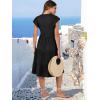 imageANRABESS Womens Summer Dress Ruffle Sleeve V Neck Midi Dresses Fashion Casual Fit Flowy Tiered Boho Beach Vacation SundressBlack