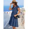 imageANRABESS Womens Summer Dress Ruffle Sleeve V Neck Midi Dresses Fashion Casual Fit Flowy Tiered Boho Beach Vacation SundressBlue