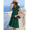 imageANRABESS Womens Summer Dress Ruffle Sleeve V Neck Midi Dresses Fashion Casual Fit Flowy Tiered Boho Beach Vacation SundressDeep Green