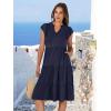 imageANRABESS Womens Summer Dress Ruffle Sleeve V Neck Midi Dresses Fashion Casual Fit Flowy Tiered Boho Beach Vacation SundressDeep Navy Blue