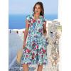 imageANRABESS Womens Summer Dress Ruffle Sleeve V Neck Midi Dresses Fashion Casual Fit Flowy Tiered Boho Beach Vacation SundressNavy Floral