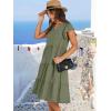 imageANRABESS Womens Summer Dress Ruffle Sleeve V Neck Midi Dresses Fashion Casual Fit Flowy Tiered Boho Beach Vacation SundressOlive