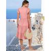 imageANRABESS Womens Summer Dress Ruffle Sleeve V Neck Midi Dresses Fashion Casual Fit Flowy Tiered Boho Beach Vacation SundressPeach