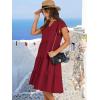 imageANRABESS Womens Summer Dress Ruffle Sleeve V Neck Midi Dresses Fashion Casual Fit Flowy Tiered Boho Beach Vacation SundressWine Red
