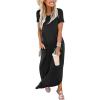 imageANRABESS Womens Summer Maxi Dress Short Sleeve Casual Loose Long T Shirt Dresses Split Vacation Beach Sundress Travel OutfitsBlack