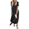 imageANRABESS Womens Summer Maxi Dress Short Sleeve Casual Loose Long T Shirt Dresses Split Vacation Beach Sundress Travel OutfitsBlack