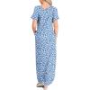 imageANRABESS Womens Summer Maxi Dress Short Sleeve Casual Loose Long T Shirt Dresses Split Vacation Beach Sundress Travel OutfitsFloral Bule