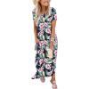 imageANRABESS Womens Summer Maxi Dress Short Sleeve Casual Loose Long T Shirt Dresses Split Vacation Beach Sundress Travel OutfitsFloral Green Pink