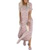 imageANRABESS Womens Summer Maxi Dress Short Sleeve Casual Loose Long T Shirt Dresses Split Vacation Beach Sundress Travel OutfitsFloral White Pink