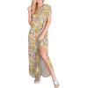 imageANRABESS Womens Summer Maxi Dress Short Sleeve Casual Loose Long T Shirt Dresses Split Vacation Beach Sundress Travel OutfitsFloral Yellow