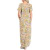 imageANRABESS Womens Summer Maxi Dress Short Sleeve Casual Loose Long T Shirt Dresses Split Vacation Beach Sundress Travel OutfitsFloral Yellow