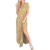 imageANRABESS Womens Summer Maxi Dress Short Sleeve Casual Loose Long T Shirt Dresses Split Vacation Beach Sundress Travel OutfitsFloral Yellow Red