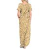 imageANRABESS Womens Summer Maxi Dress Short Sleeve Casual Loose Long T Shirt Dresses Split Vacation Beach Sundress Travel OutfitsFloral Yellow Red