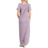 imageANRABESS Womens Summer Maxi Dress Short Sleeve Casual Loose Long T Shirt Dresses Split Vacation Beach Sundress Travel OutfitsLilac