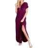 imageANRABESS Womens Summer Maxi Dress Short Sleeve Casual Loose Long T Shirt Dresses Split Vacation Beach Sundress Travel OutfitsPurple