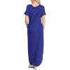 imageANRABESS Womens Summer Maxi Dress Short Sleeve Casual Loose Long T Shirt Dresses Split Vacation Beach Sundress Travel OutfitsRoyal Blue