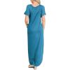 imageANRABESS Womens Summer Maxi Dress Short Sleeve Casual Loose Long T Shirt Dresses Split Vacation Beach Sundress Travel OutfitsSky