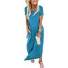 imageANRABESS Womens Summer Maxi Dress Short Sleeve Casual Loose Long T Shirt Dresses Split Vacation Beach Sundress Travel OutfitsSky
