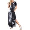 imageANRABESS Womens Summer Maxi Dress Short Sleeve Casual Loose Long T Shirt Dresses Split Vacation Beach Sundress Travel OutfitsTie Dye Black