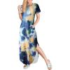 imageANRABESS Womens Summer Maxi Dress Short Sleeve Casual Loose Long T Shirt Dresses Split Vacation Beach Sundress Travel OutfitsTie Dye Orange