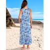 imageANRABESS Womens Summer Maxi Dresses Fit ampamp Flare Flowy V Neck Sleeveless Swing Casual Tiered Beach Sundress with PocketsFloral Royal Blue
